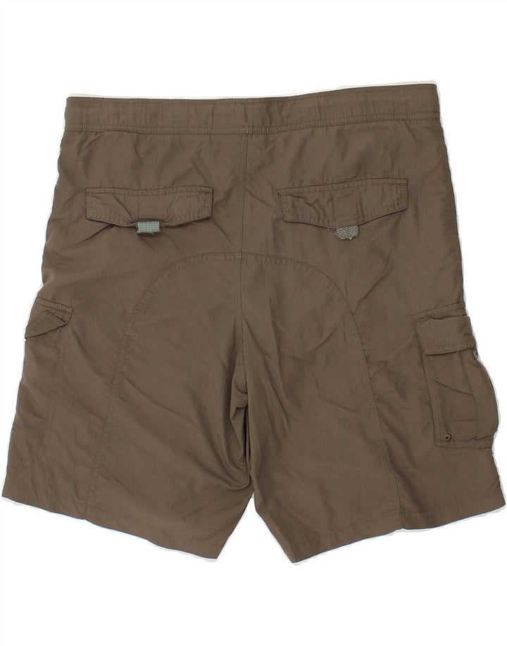 EDDIE BAUER Mens Cargo Shorts W38 XL Brown Nylon Vintage Eddie Bauer and Second-Hand Eddie Bauer from Messina Hembry 