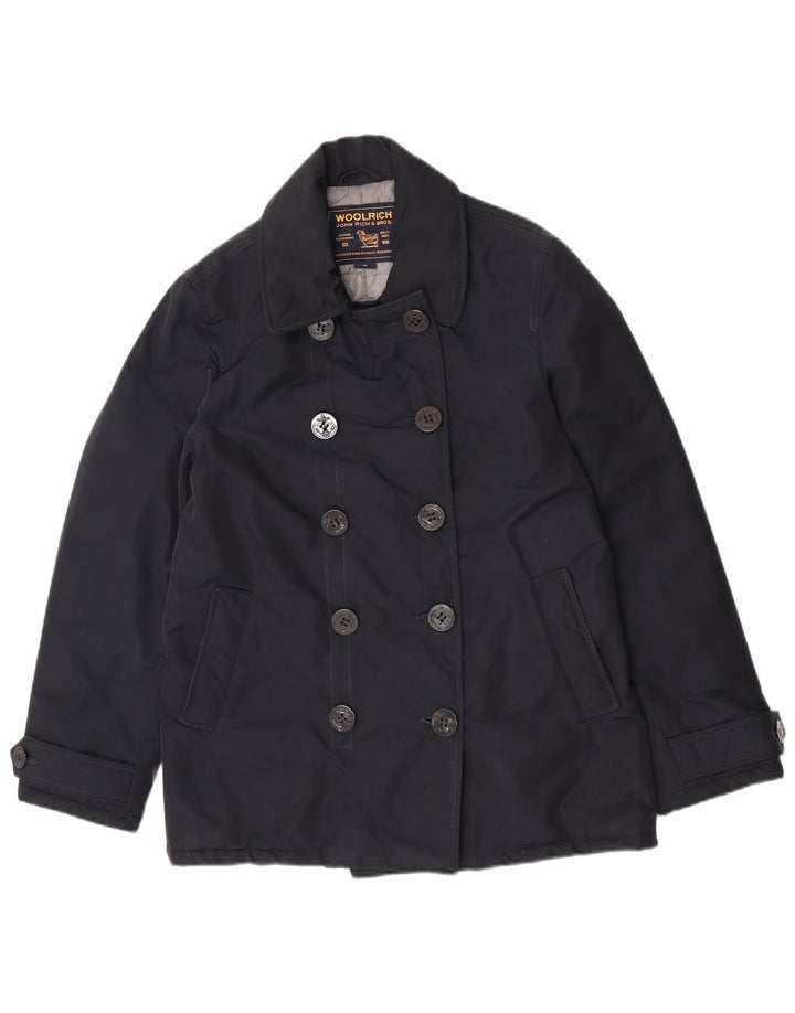 Cappotto da marinaio da donna Woolrich UK 14 medio blu navy