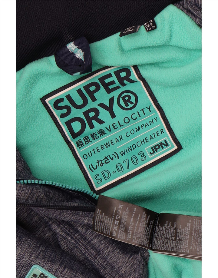 Giacca a vento da donna Superdry Windcheater UK 12 medio blu navy