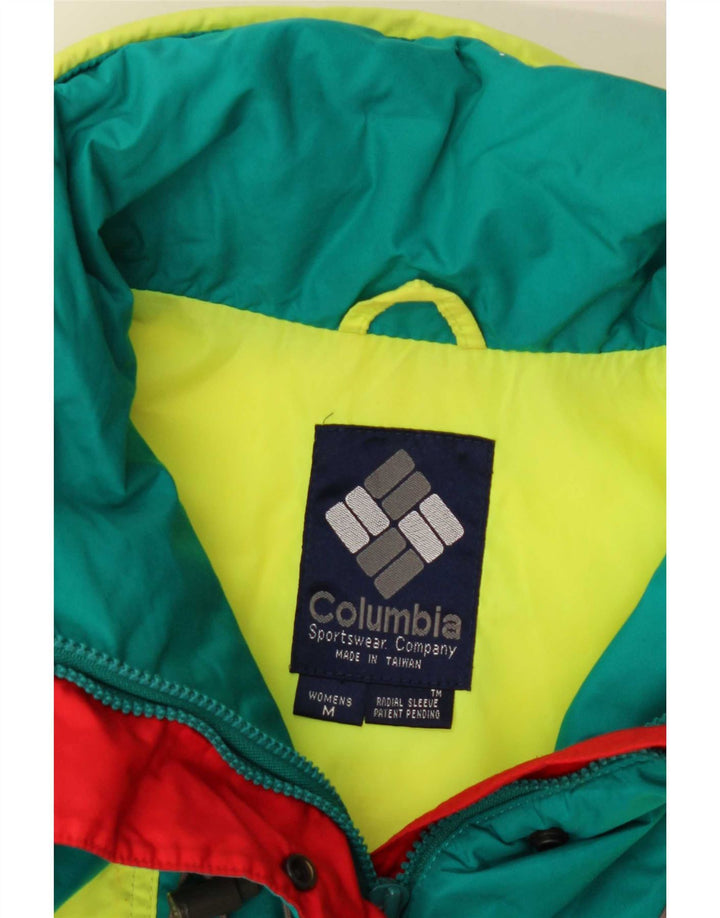 Giacca da sci oversize da donna Columbia UK 14 Colorblock verde medio