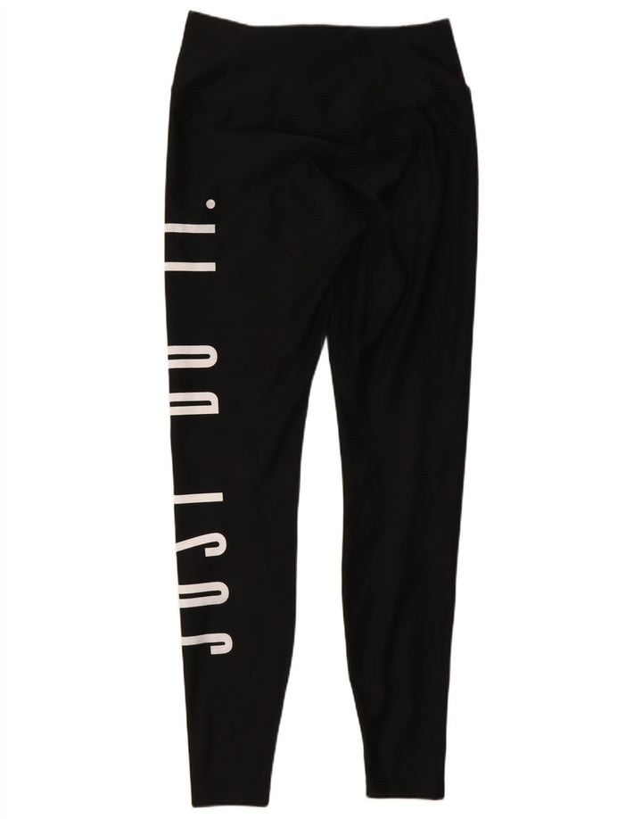 Leggings grafici Nike da donna Dri Fit UK 4 XS poliestere nero
