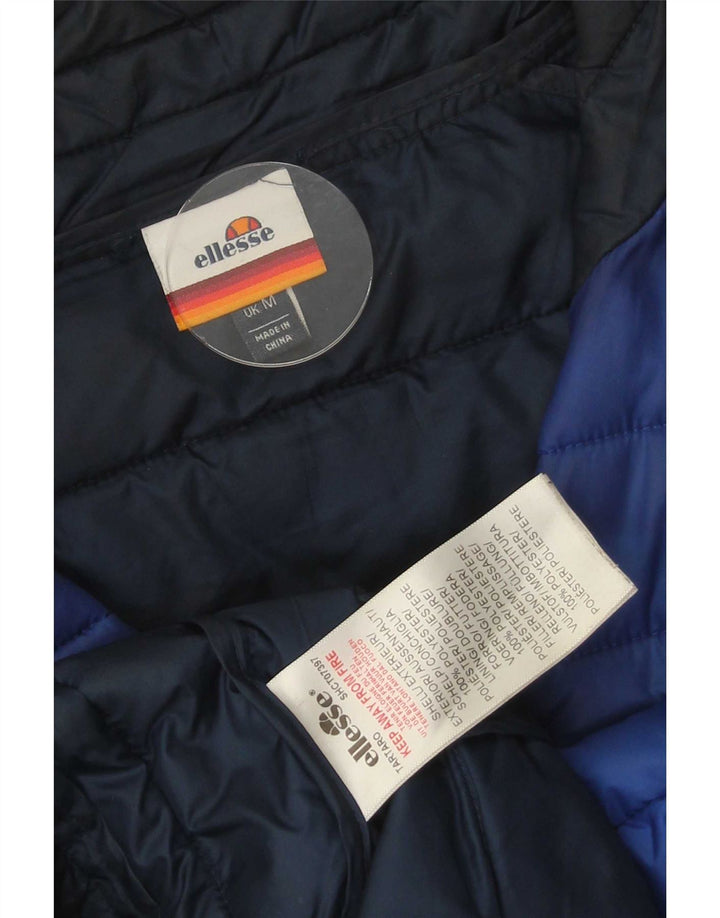 Giacca imbottita da uomo Ellesse UK 38 Poliestere color block blu medio