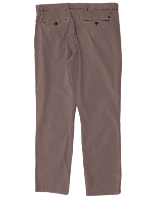 Pantaloni chino dritti da uomo Zara W34 L29 cotone grigio