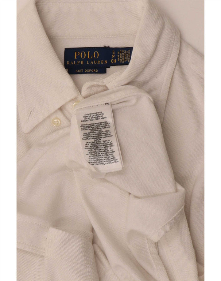 Polo Ralph Lauren Camicia da uomo piccola in cotone bianco