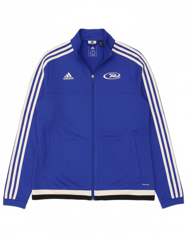 Giacca da ginnastica Adidas Royal White Graphic da donna UK 12/14 Blu medio