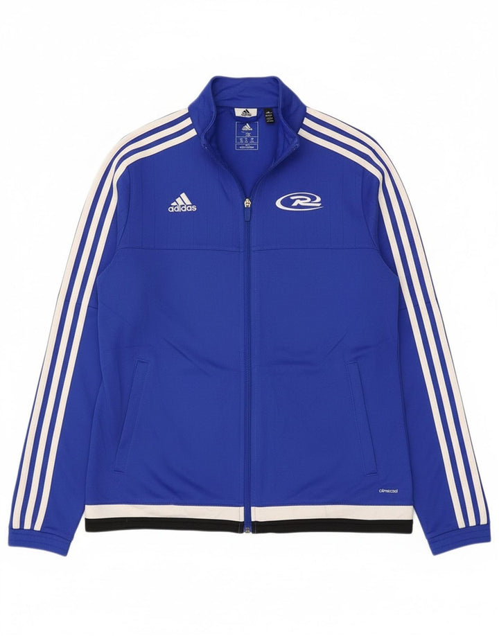 Giacca da ginnastica Adidas Royal White Graphic da donna UK 12/14 Blu medio