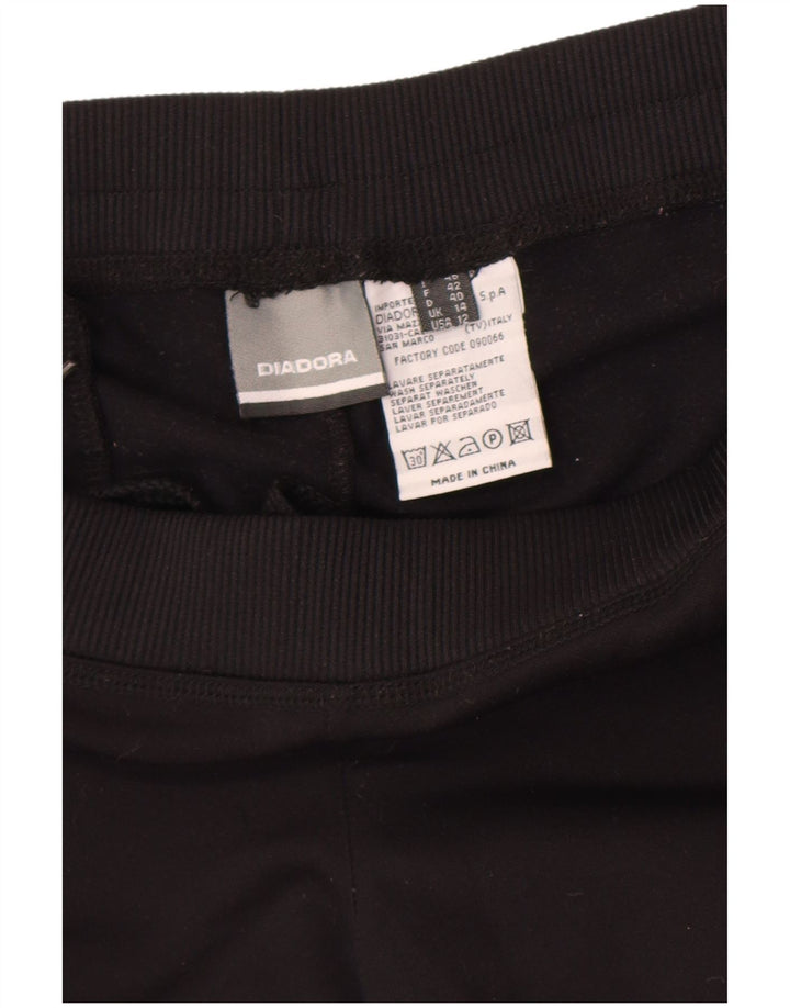 Pantaloni da tuta da donna Diadora UK 14 Medium Nero Poliestere