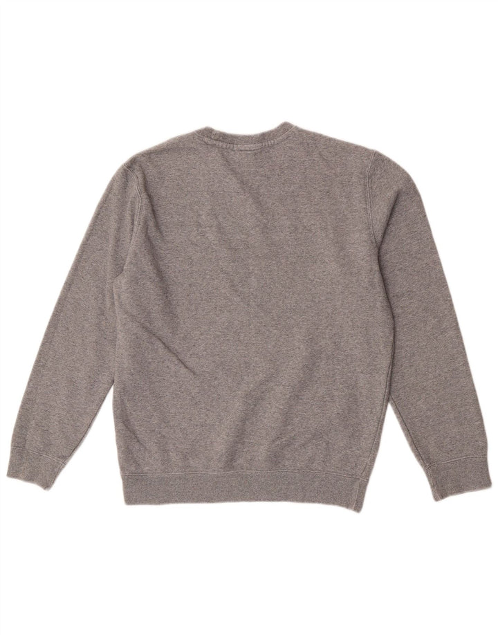 Felpa oversize con grafica da donna Champion, maglione UK 10 piccolo grigio