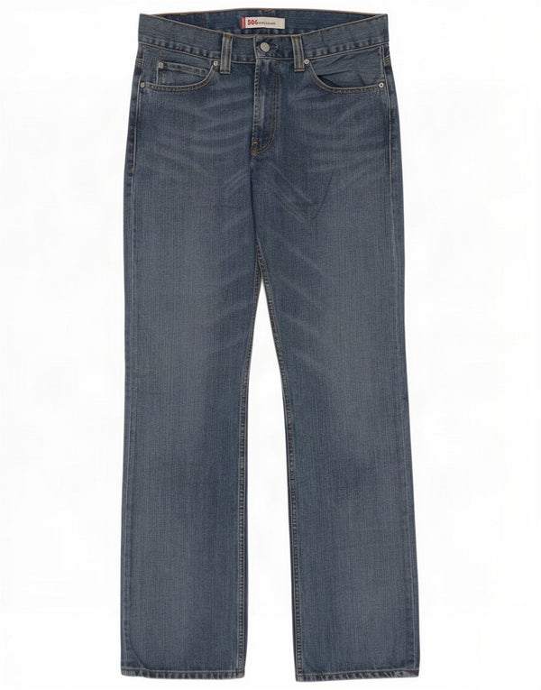 Levi's Jeans dritti da uomo 506 vestibilità standard W34 L36 Cotone blu