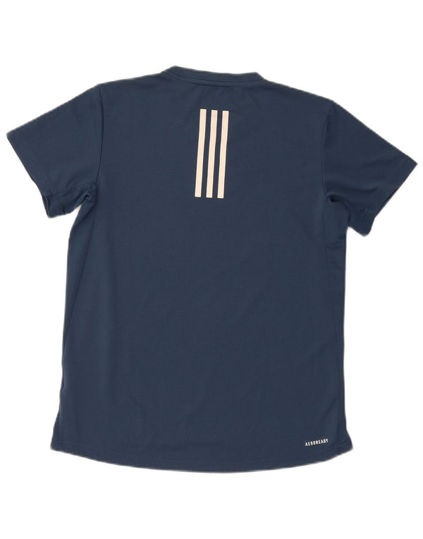 T-shirt Adidas Aeroready da donna Top UK 8/10 Small poliestere blu navy