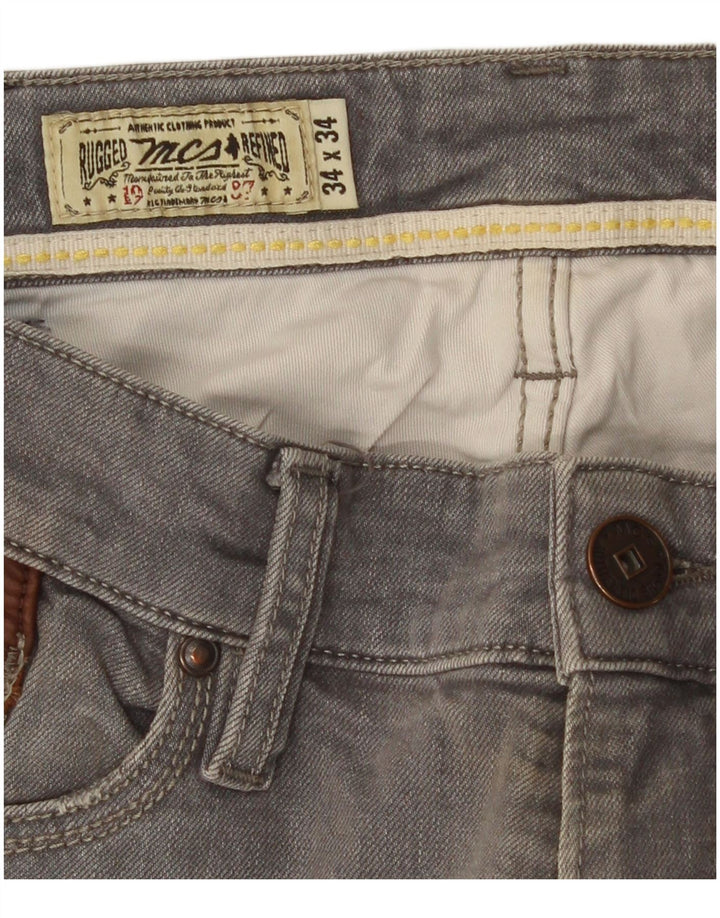 Jeans affusolati regolari da uomo Marlboro Classics W34 L30 Grigi