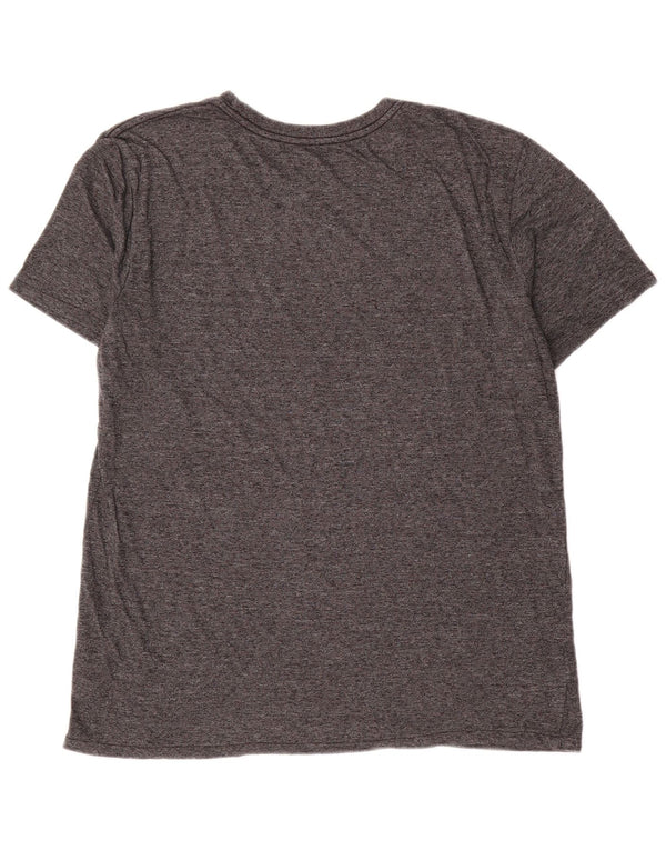 T-shirt da uomo Hurley Top grande in poliestere chiazzato grigio
