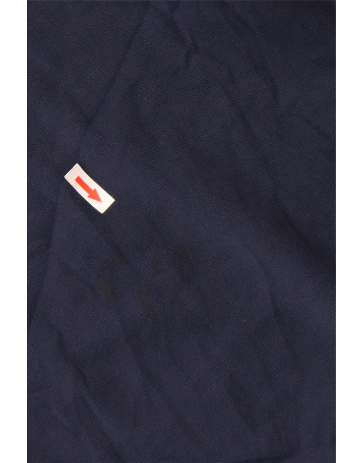 Maglietta Asics da ragazzo con zip e collo pullover, 13-14 anni, in poliestere blu navy