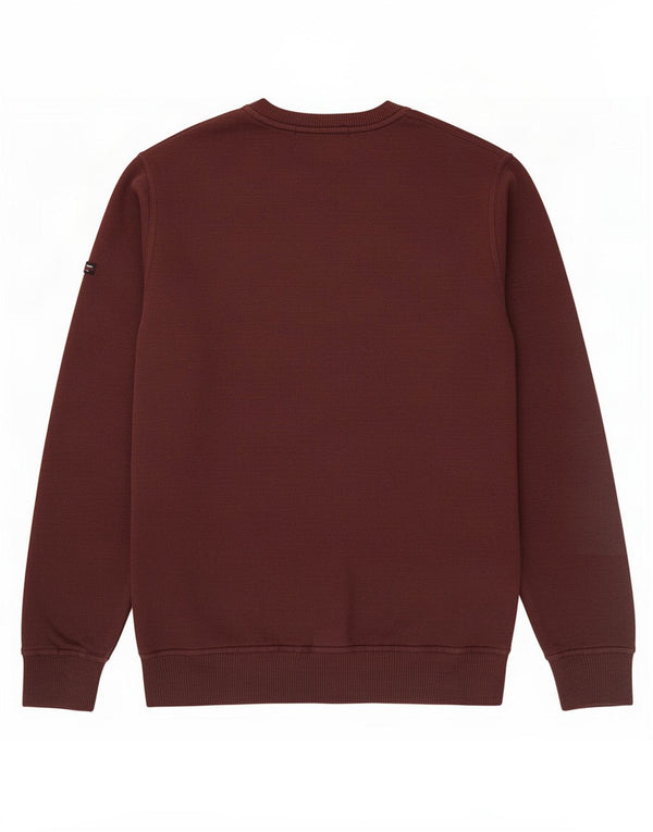 Maglione maglione girocollo da uomo Superdry XS in cotone marrone