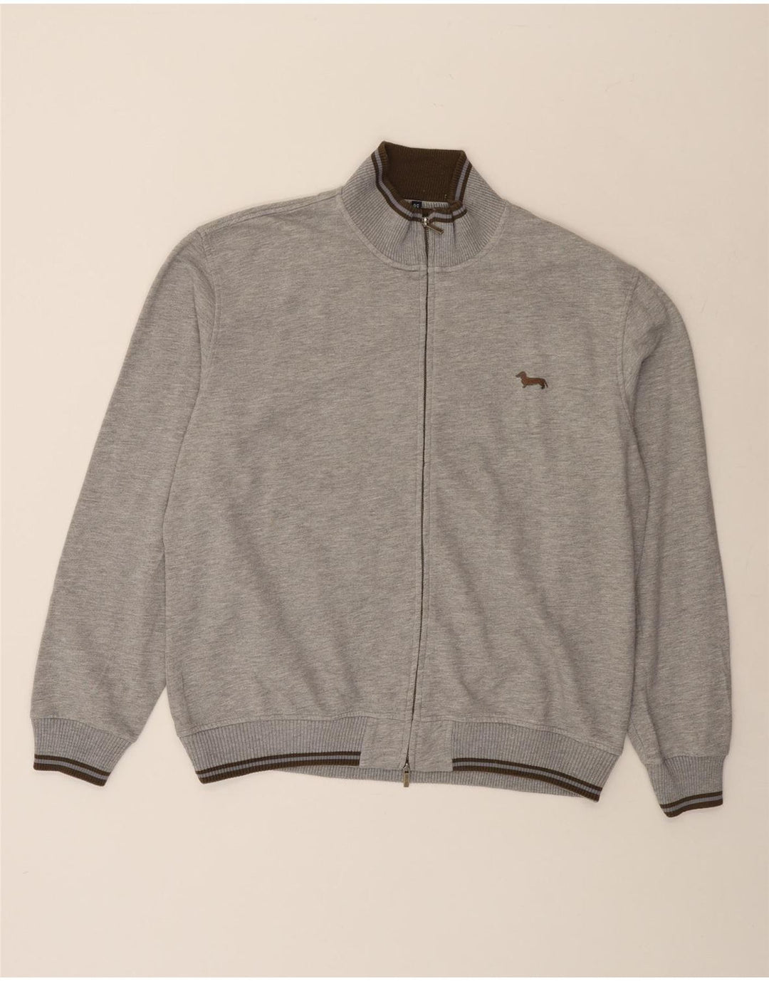 Giacca da ginnastica da uomo con vestibilità regolare Harmont & Blaine 3XL grigia chiazzata