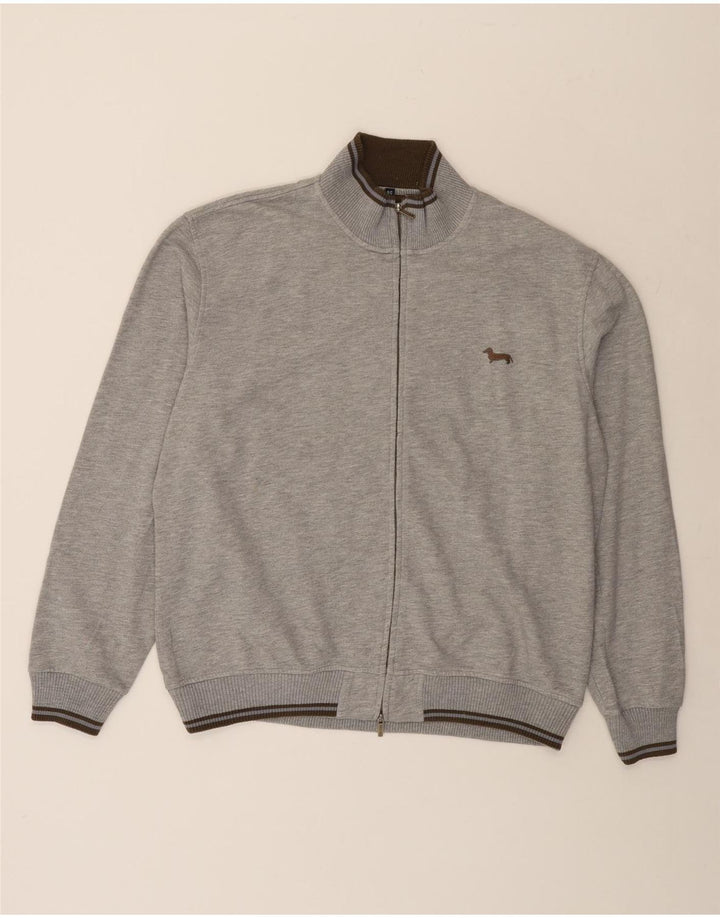 Giacca da ginnastica da uomo con vestibilità regolare Harmont & Blaine 3XL grigia chiazzata