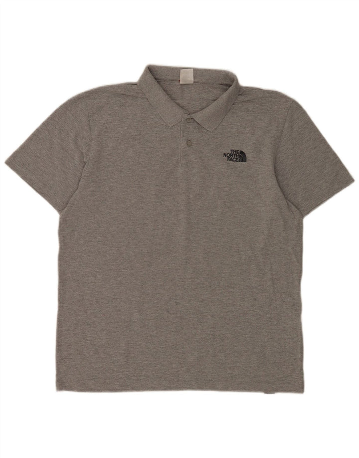 Polo da uomo The North Face grande in cotone grigio