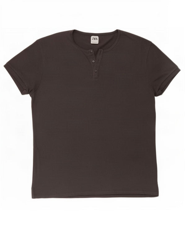 T-shirt Zara da uomo Top XL Grigia