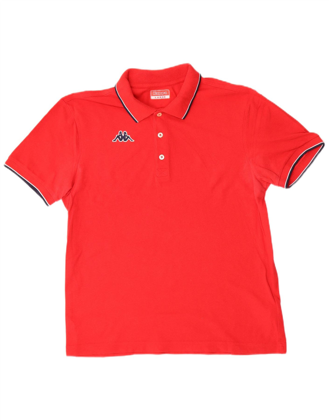 Polo KAPPA Uomo Large Rossa in Cotone