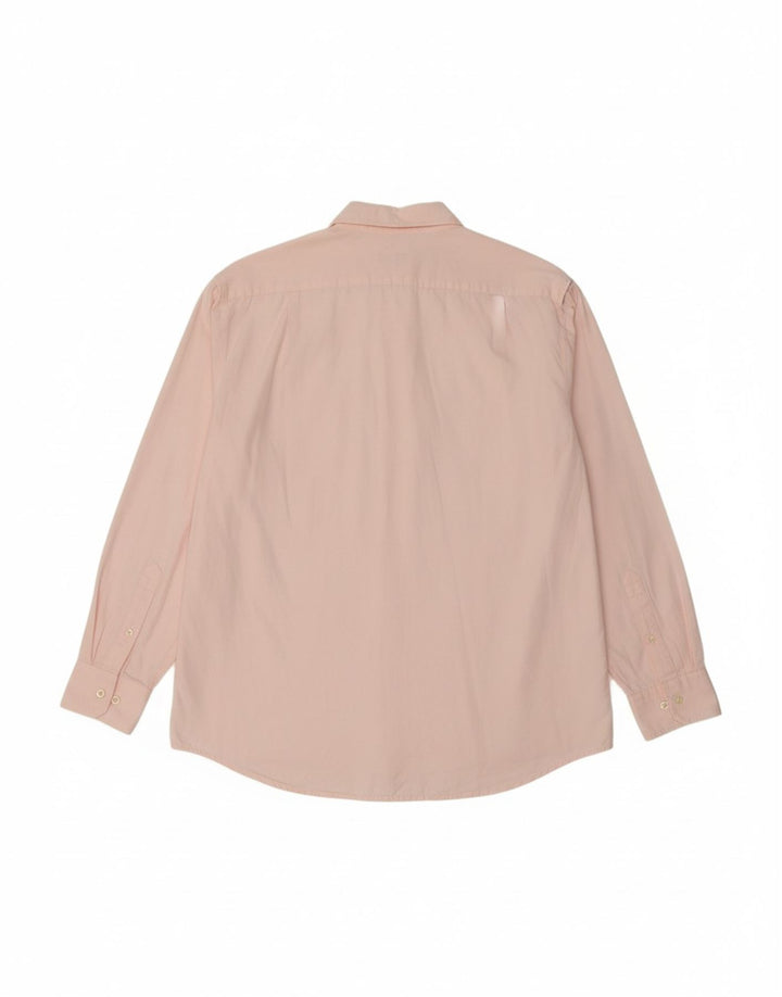 IZOD Mens Shirt Large Pink Cotton