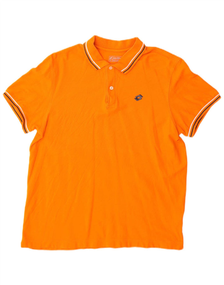 Polo da uomo LOTTO XL in cotone arancione