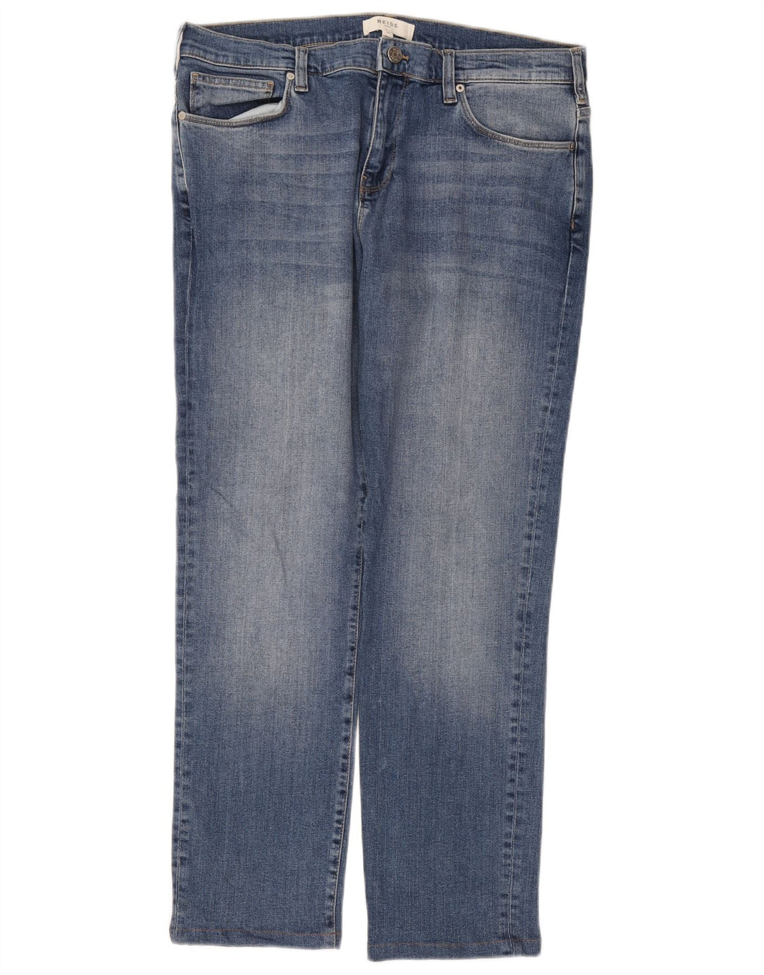 Jeans dritti da uomo Reiss W34 L28 cotone blu
