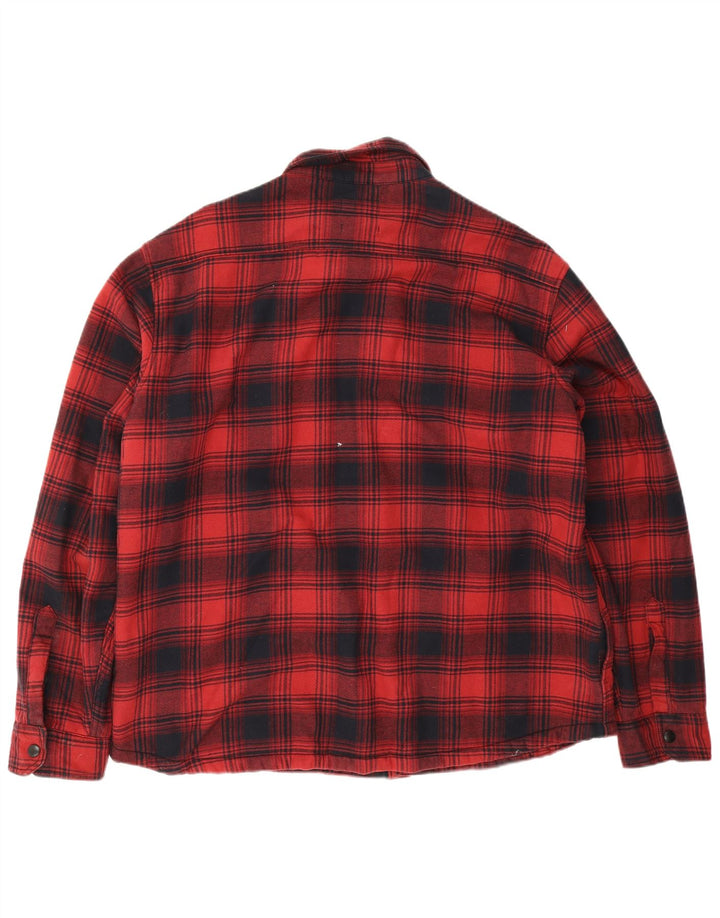 Marks & Spencer Camicia da uomo regolare in flanella 2XL a quadri rossi