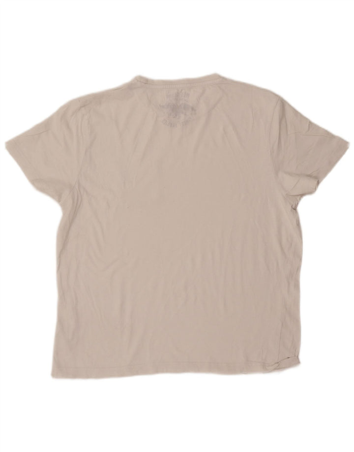 T-shirt da uomo Marlboro Classics Top Large in cotone bianco