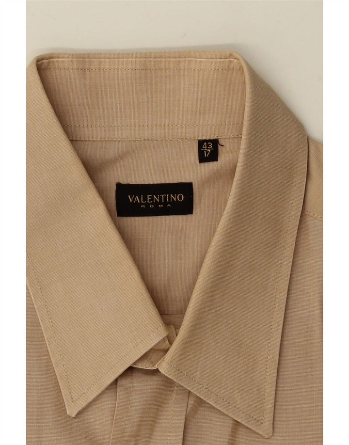VALENTINO Mens Shirt Size 43 Large Beige Vintage Valentino and Second-Hand Valentino from Messina Hembry 