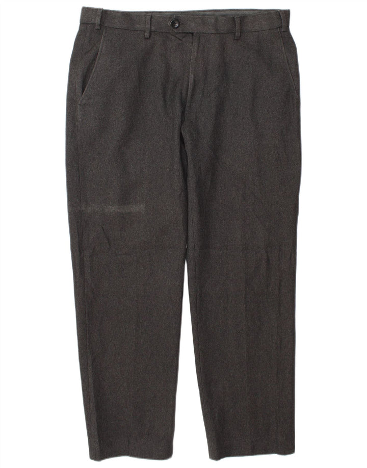 Pantaloni casual Marks & Spencer da uomo vestibilità regolare W34 L29 poliestere grigio