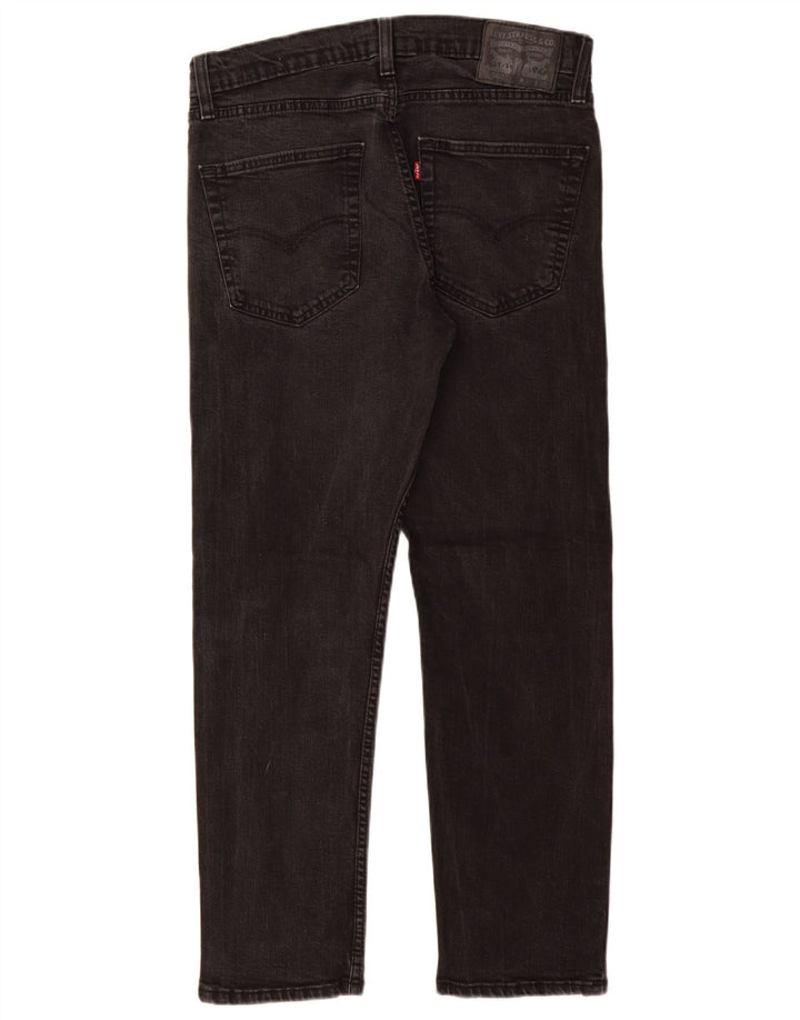 Levi's Uomo 502 Jeans affusolati W32 L30 Cotone Nero