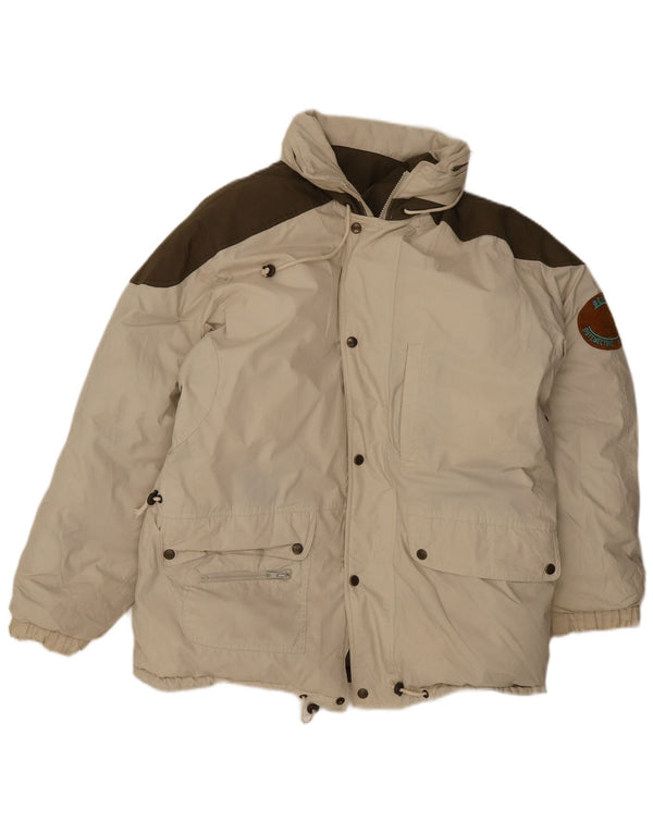 Giacca imbottita reversibile con cappuccio da uomo Stratos UK 38 Colorblock beige medio