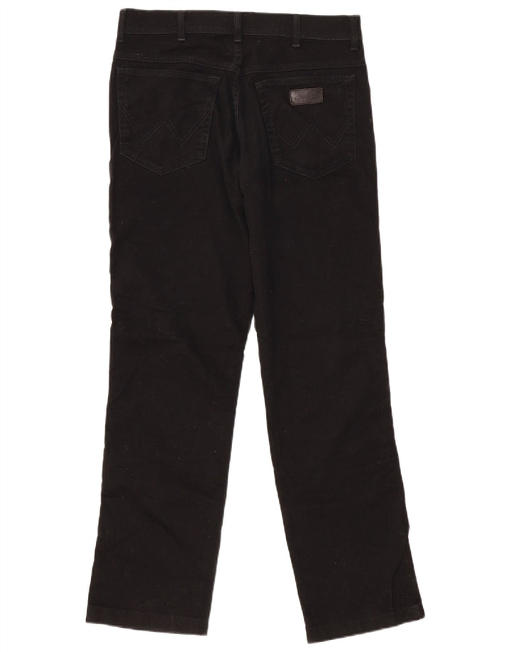 Jeans dritti da uomo Wrangler W33 L31 cotone nero