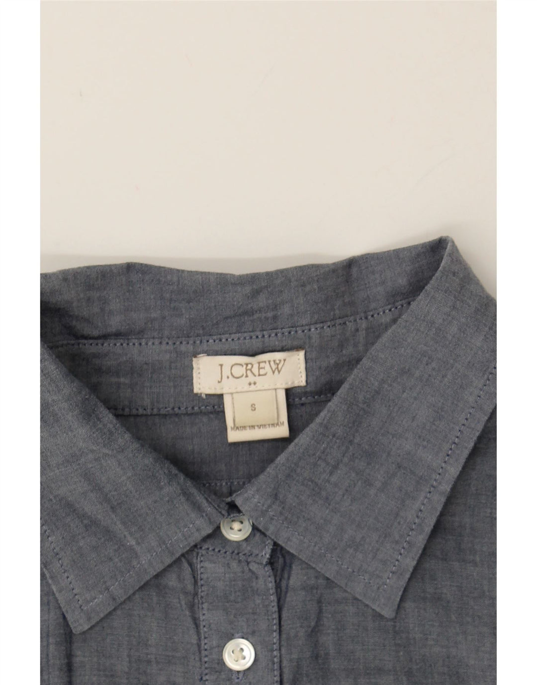 J. CREW Womens Longline Pullover Shirt UK 10 Small Grey Vintage J. Crew and Second-Hand J. Crew from Messina Hembry 