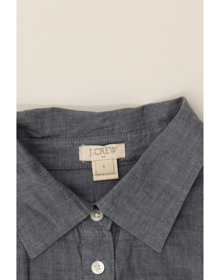 J. CREW Womens Longline Pullover Shirt UK 10 Small Grey Vintage J. Crew and Second-Hand J. Crew from Messina Hembry 