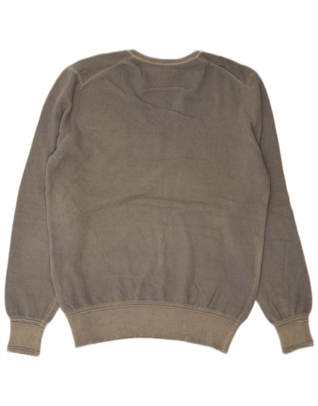 Maglione da uomo con scollo a V Playlife, grande, in lana grigia