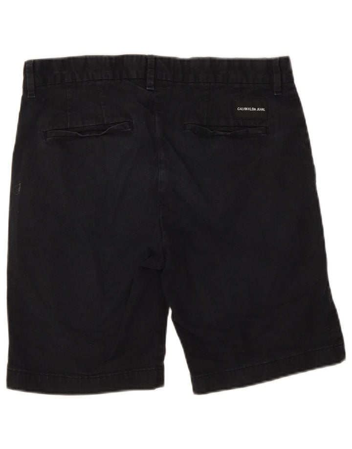 Pantaloncini chino da uomo Calvin Klein W30 cotone blu navy medio