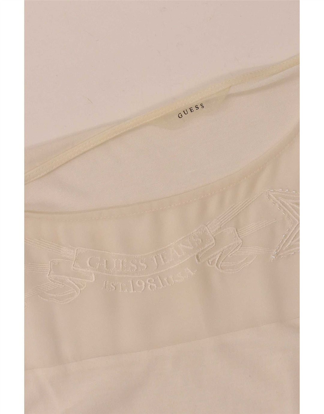 Camicetta senza maniche da donna Guess UK 18 XL Bianca