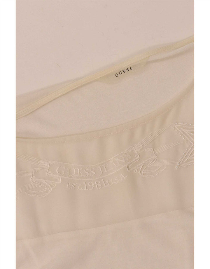 Camicetta senza maniche da donna Guess UK 18 XL Bianca