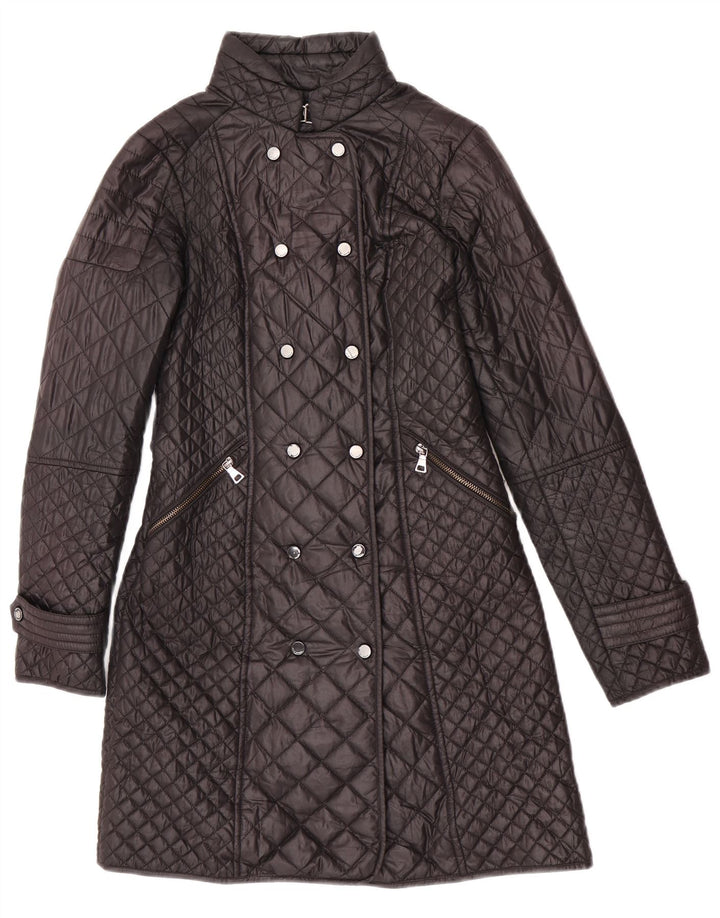 Cappotto trapuntato da donna Zara UK 6 XS poliestere nero