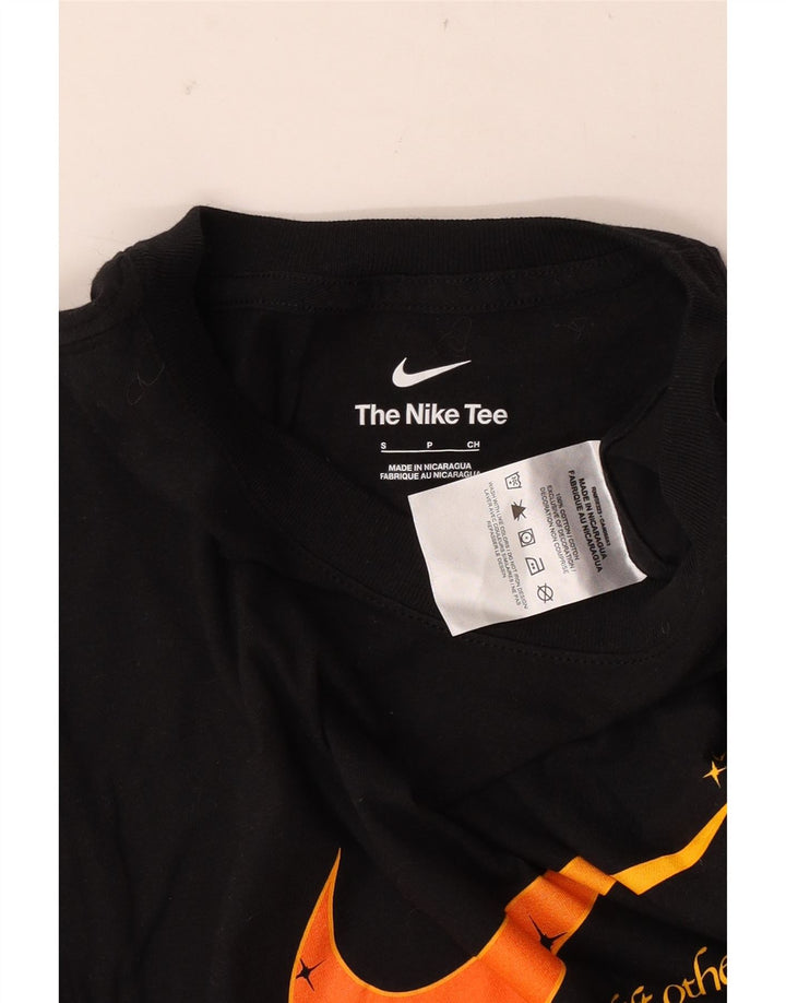 T-shirt grafica da uomo Nike Top Small in cotone nero