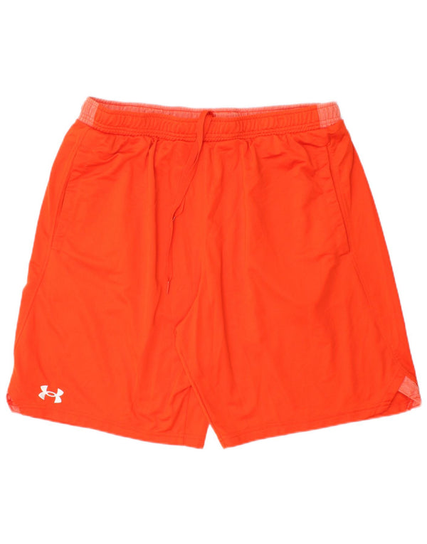 Pantaloncini sportivi da uomo UNDER ARMOUR XL arancione poliestere