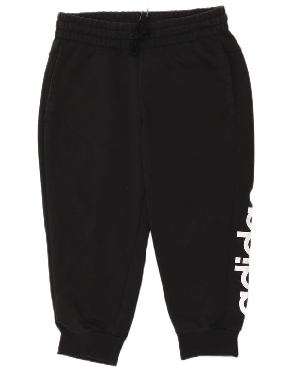 Pantaloni da tuta con grafica Capri da donna Adidas Joggers UK 4/6 XS Nero