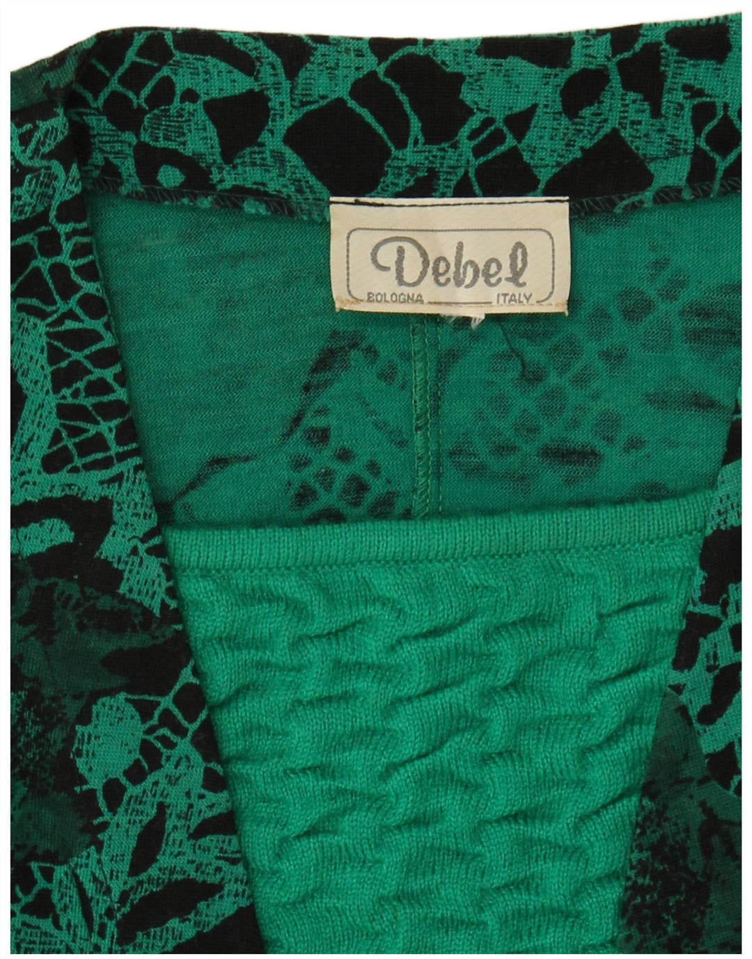 VINTAGE Womens Blazer Jacket UK 14 Medium Green Floral