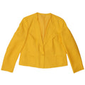 RAVENS Giacca blazer corta da donna a 1 bottone IT 42 Poliestere giallo medio