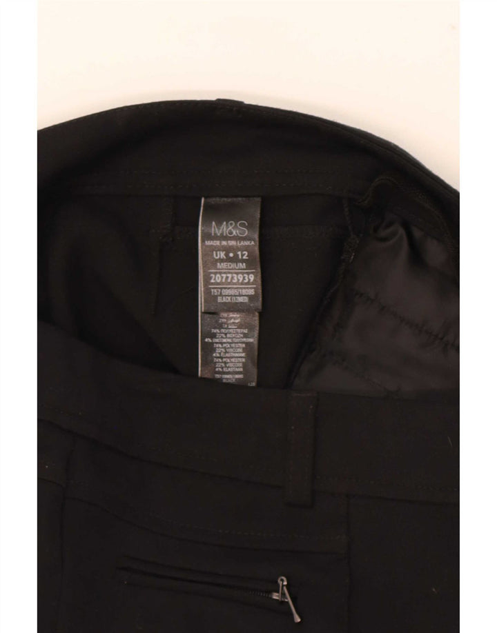 Pantaloni corti da donna Marks & Spencer UK 12 medi W32 L25 neri