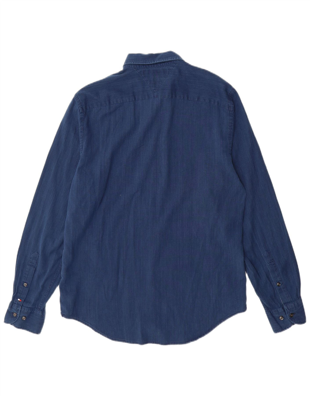 TOMMY HILFIGER Camicia da uomo New York Fit in cotone blu medio