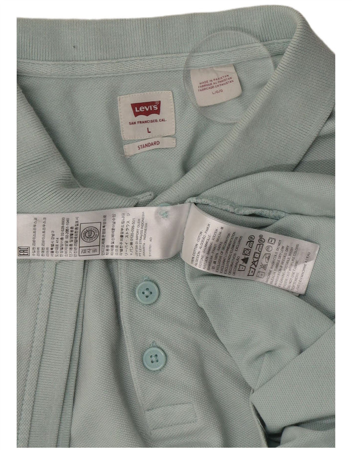 Polo Levi's da uomo vestibilità standard, taglia grande, in cotone verde