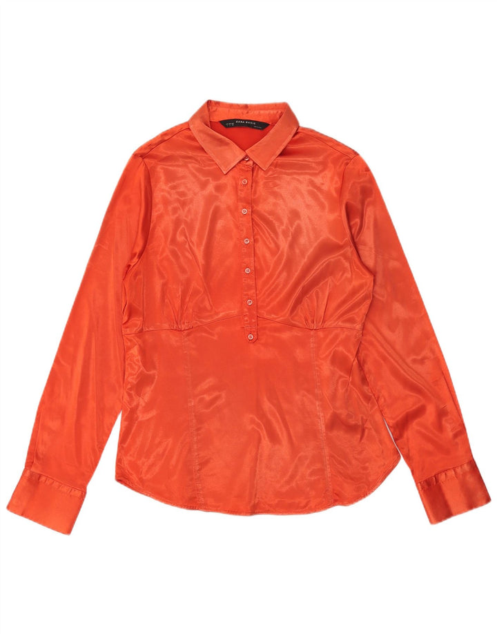Maglia pullover da donna Zara UK 14 grande arancione