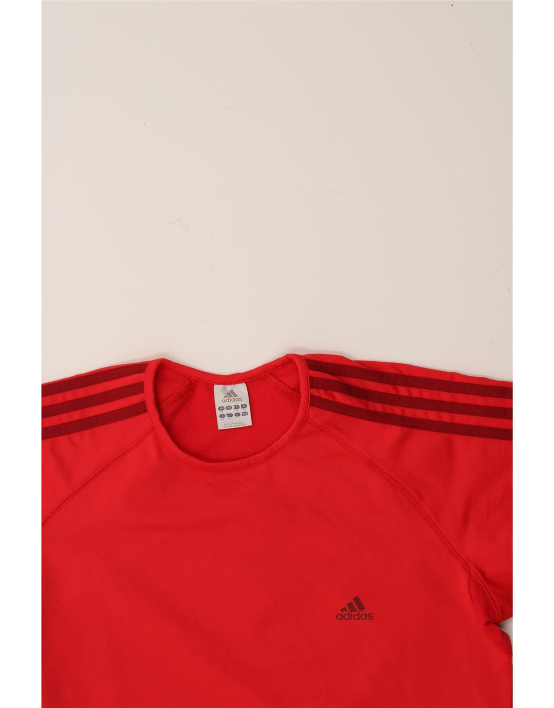 ADIDAS Womens T-Shirt Top UK 20 2XL Red Polyester Vintage Adidas and Second-Hand Adidas from Messina Hembry 